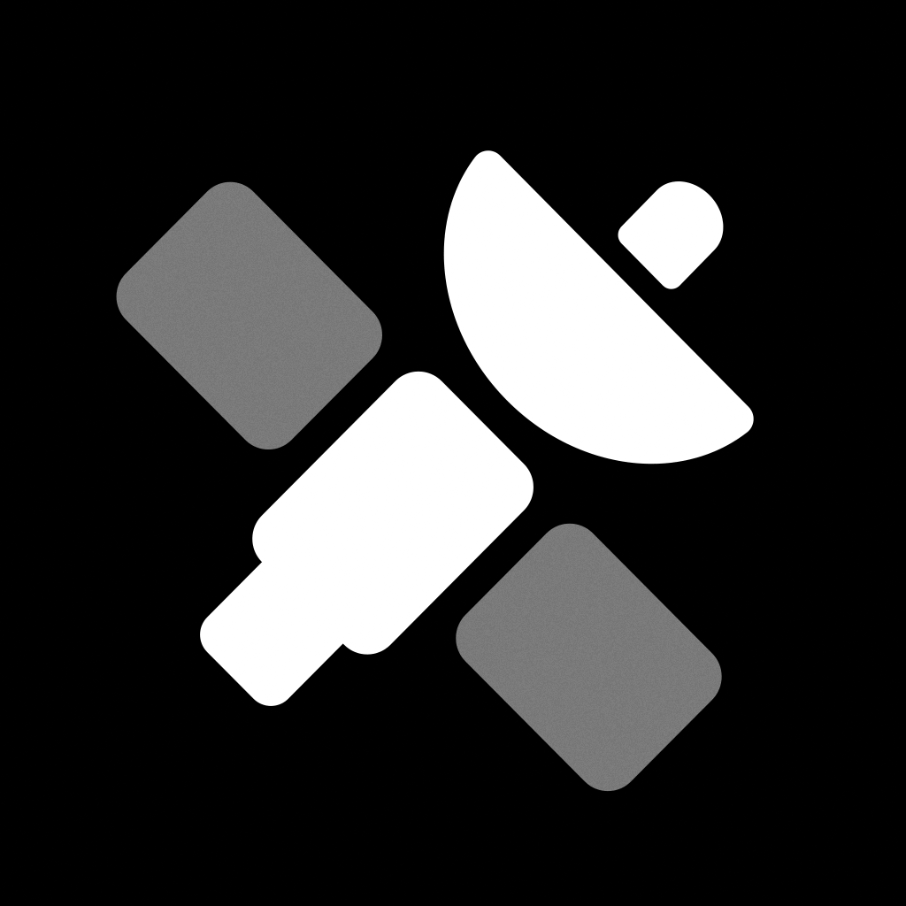 NetNewsWire for iOS tint mode app icon: Earth with a satellite orbiting above it, in the foreground.